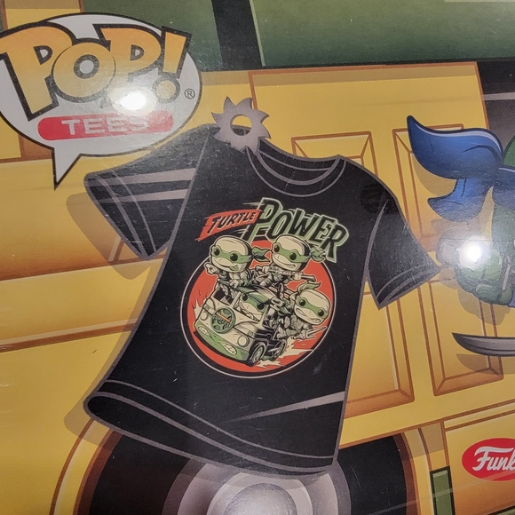 Funko Pop Teenage Mutant Ninja Turtles Turtle Power Characters Graphic Tee MD - Picture 7 of 9